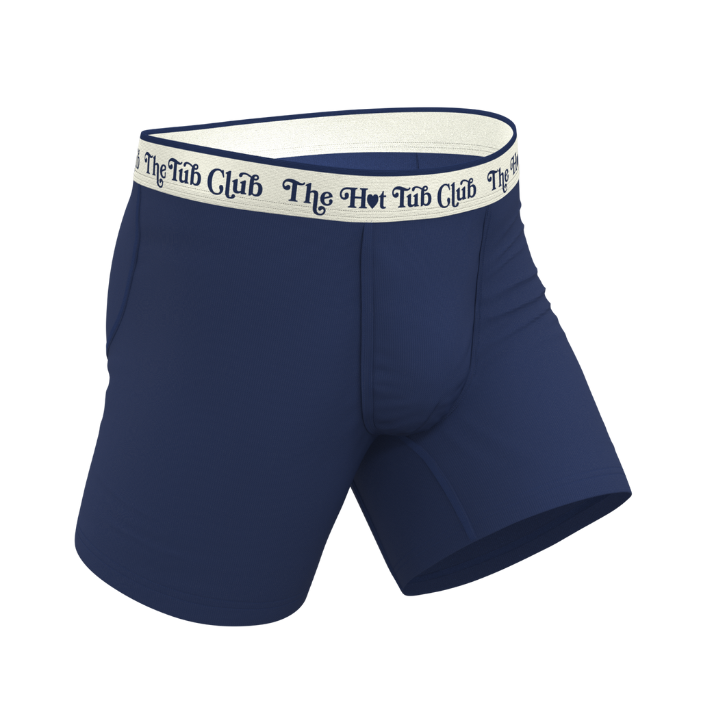 The Jet Set | Hot Tub Club Navy Ball Hammock® Pouch Underwear - Shinesty