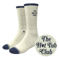 The Jet Set | Hot Tub Club Oatmeal Heel Hammock™ Crew Socks - Shinesty