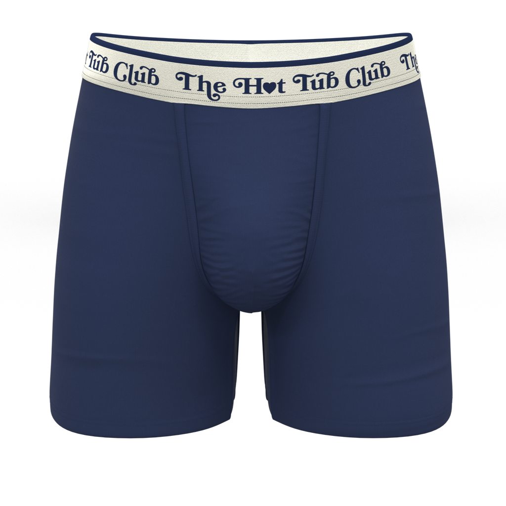 The Jet Set | Hot Tub Club Navy Ball Hammock® Pouch Underwear - Shinesty