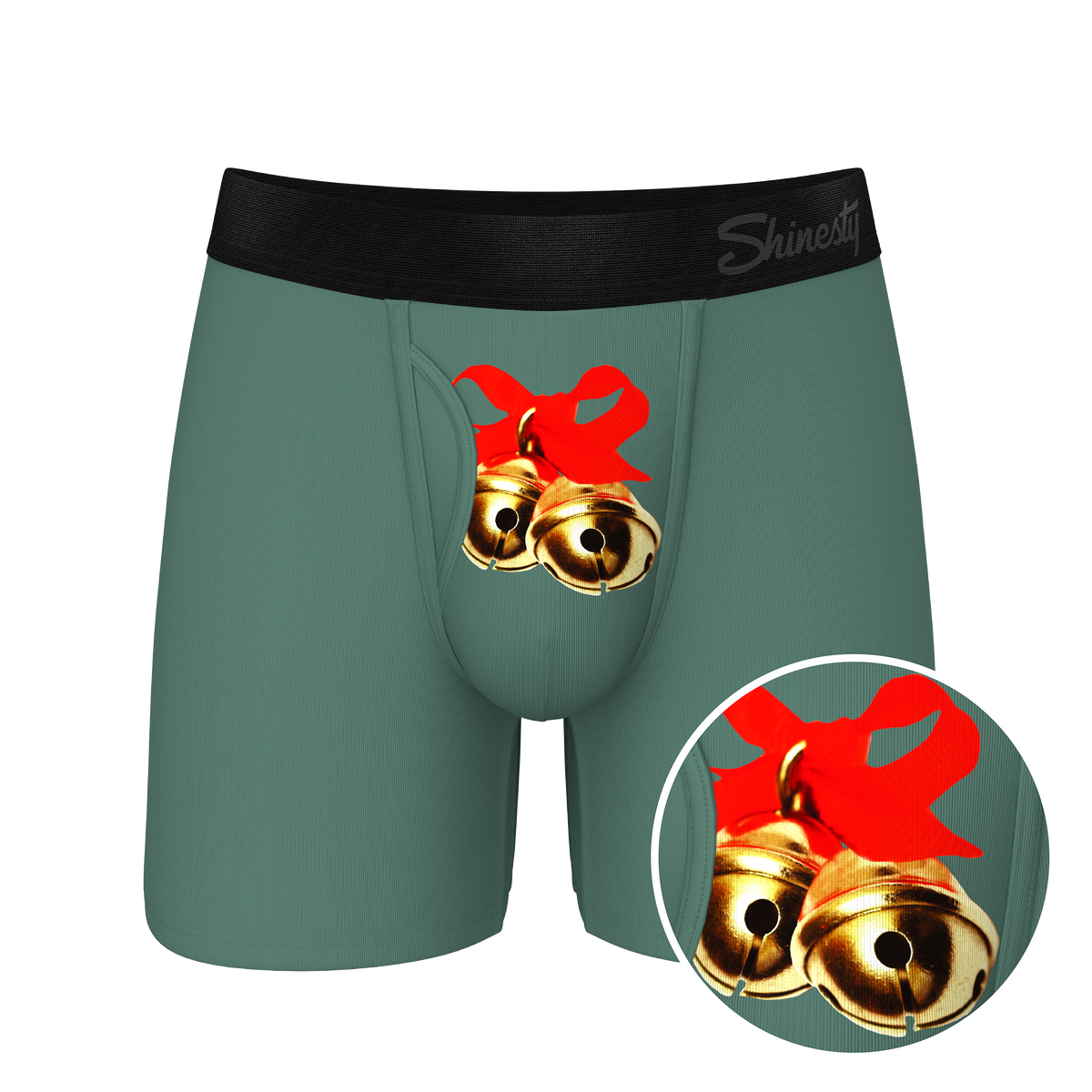 The Jingles | Christmas Bells Ball Hammock® Pouch Underwear With Fly - Shinesty