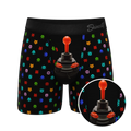The Joystick | Video Game Ball Hammock® Pouch Underwear With Fly - Shinesty
