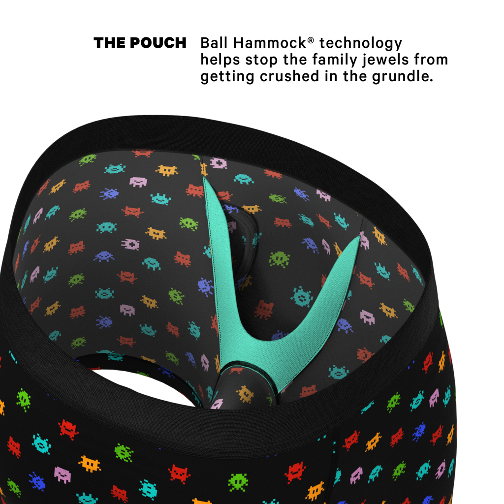 The Joystick | Video Game Ball Hammock® Pouch Underwear With Fly - Shinesty