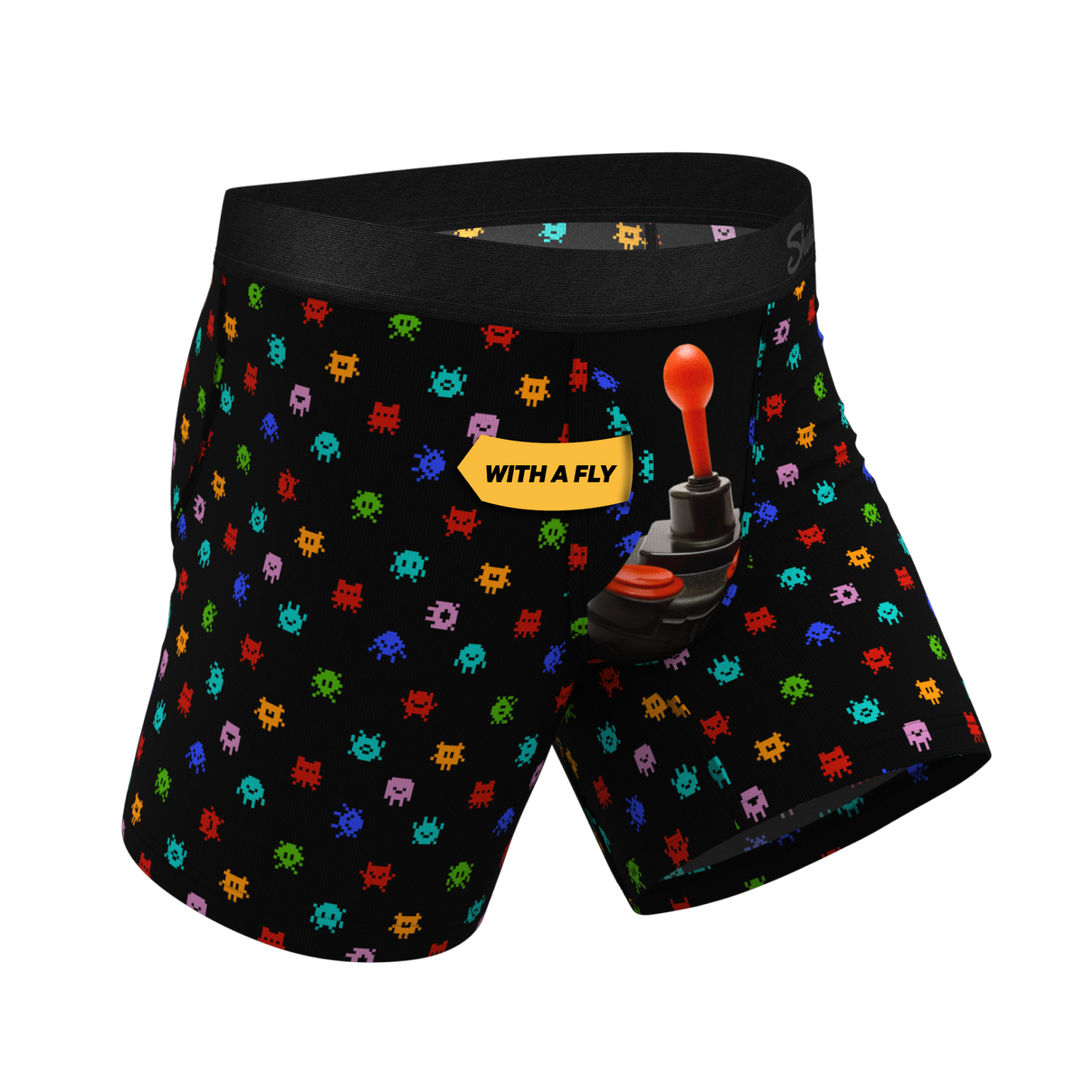 The Joystick | Video Game Ball Hammock® Pouch Underwear With Fly - Shinesty
