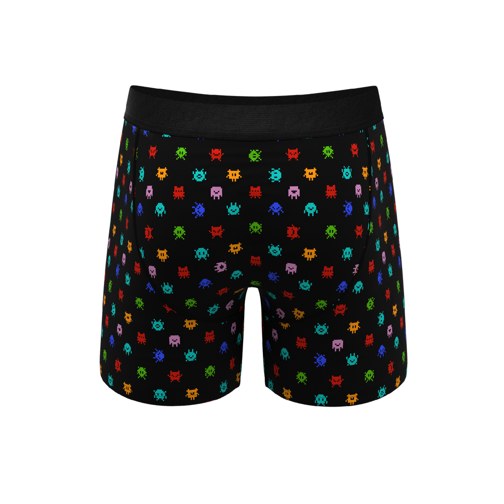 The Joystick | Video Game Ball Hammock® Pouch Underwear With Fly - Shinesty