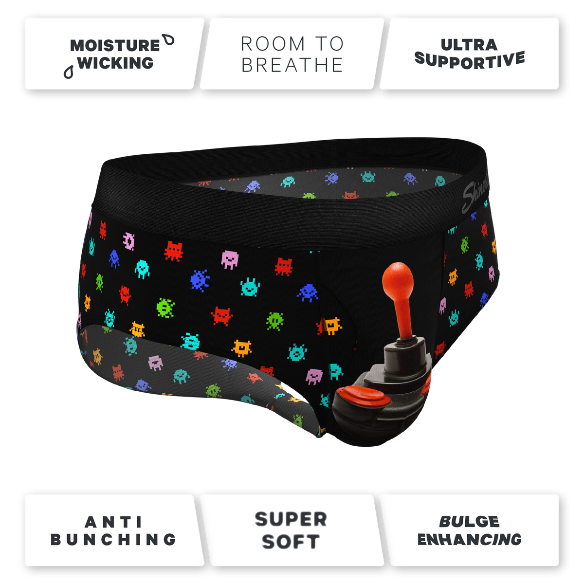 The Joystick | Video Game Ball Hammock® Pouch Underwear Briefs - Shinesty