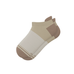The Khaki | Tan Color Block Heel Hammock™ Ankle Socks - Shinesty