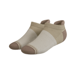 The Khaki | Tan Color Block Heel Hammock™ Ankle Socks - Shinesty