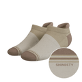 The Khaki | Tan Color Block Heel Hammock™ Ankle Socks - Shinesty