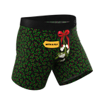 The Kiss Me There | Mistletoe Ball Hammock® Pouch Underwear With Fly - Shinesty