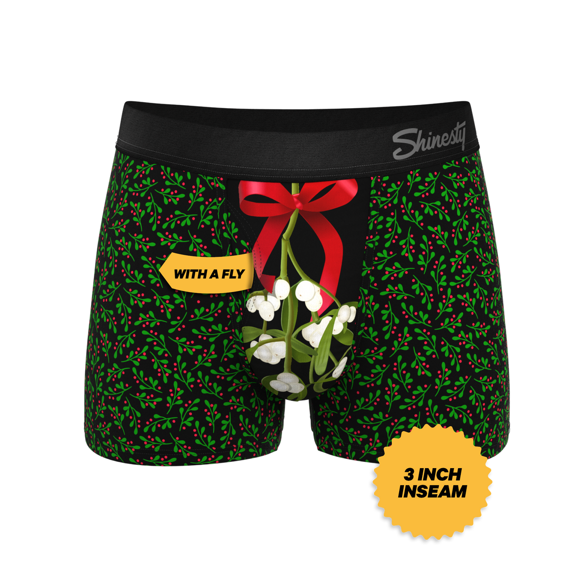 The Kiss Me There | Mistletoe Ball Hammock® Pouch Trunks Underwear - Shinesty