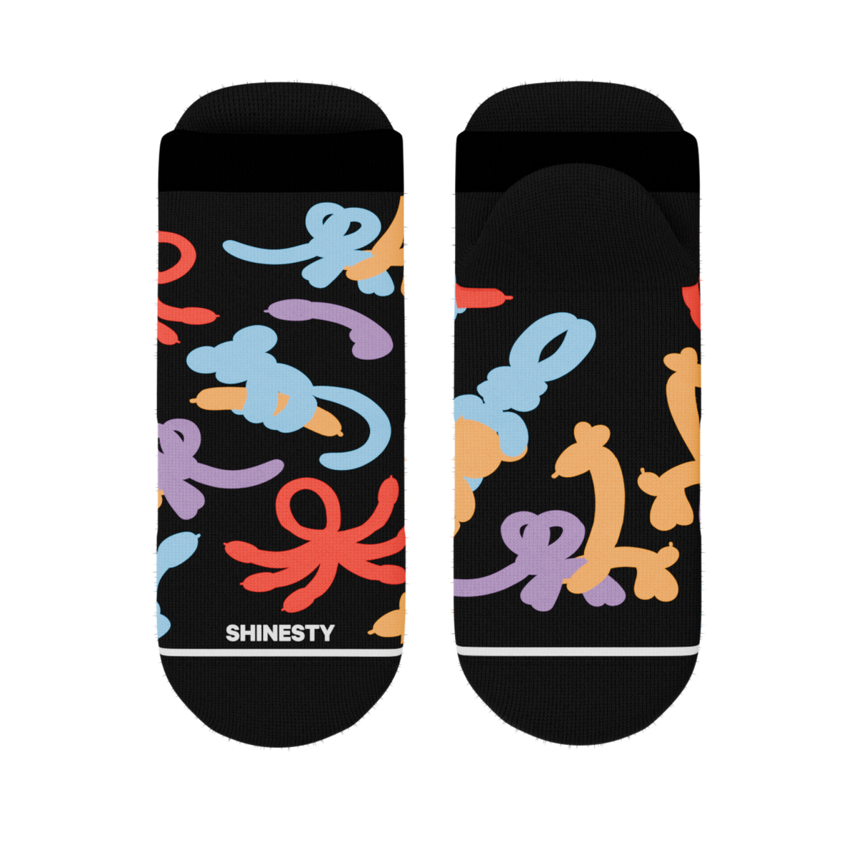 The Knot Tonights | Balloon Animal Heel Hammock™ Ankle Socks - Shinesty