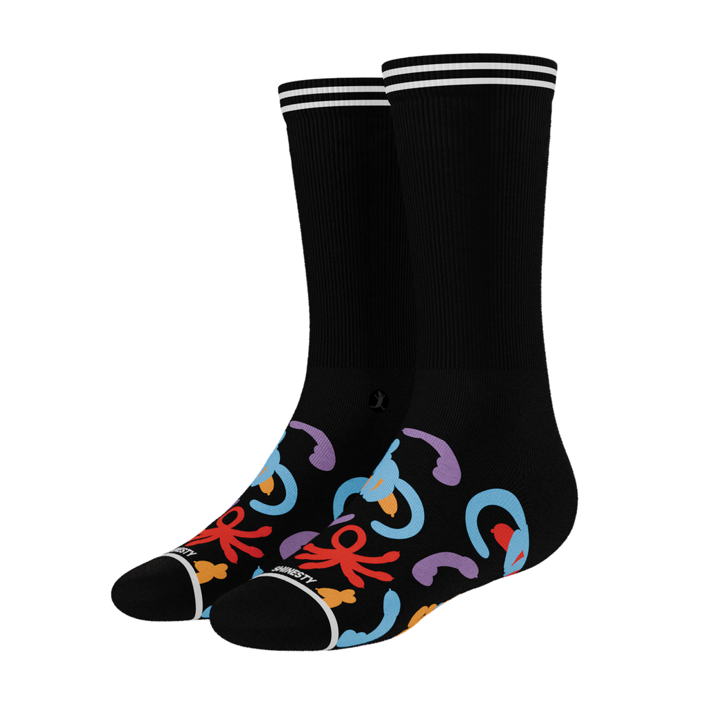 The Knot Tonights | Balloon Animal Heel Hammock™ Crew Socks - Shinesty