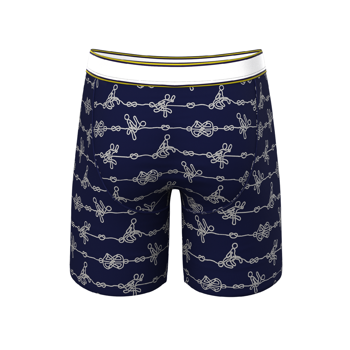 The Knotty Spots | Nautical Knots Ball Hammock® Boxer - Long Leg - Shinesty