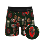 The King Krampus | Krampus Print Ball Hammock® Pouch Underwear With Fly - Shinesty