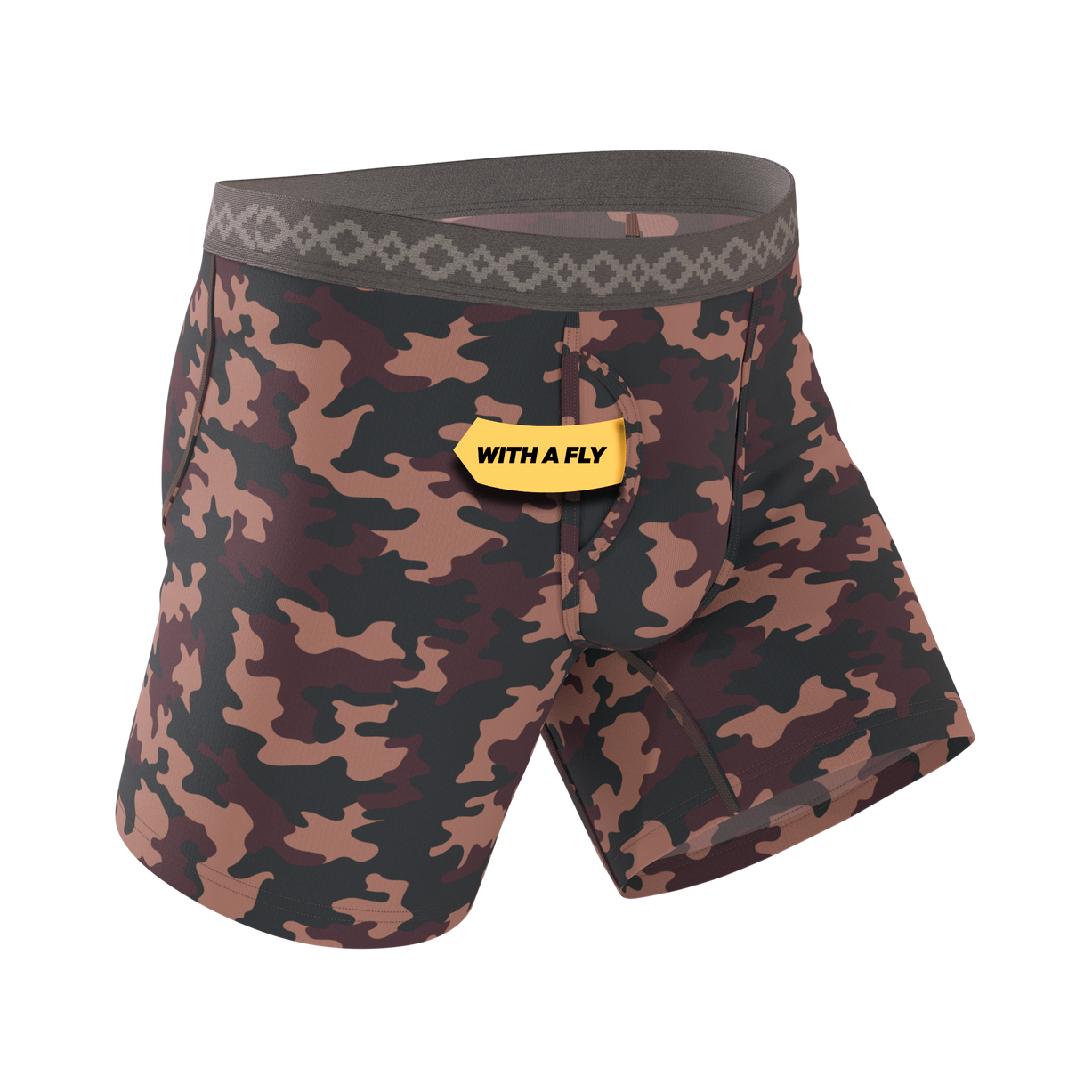 The Camo Corbina | La Matera x Shinesty Camouflage Ball Hammock® Pouch Underwear With Fly - Shinesty