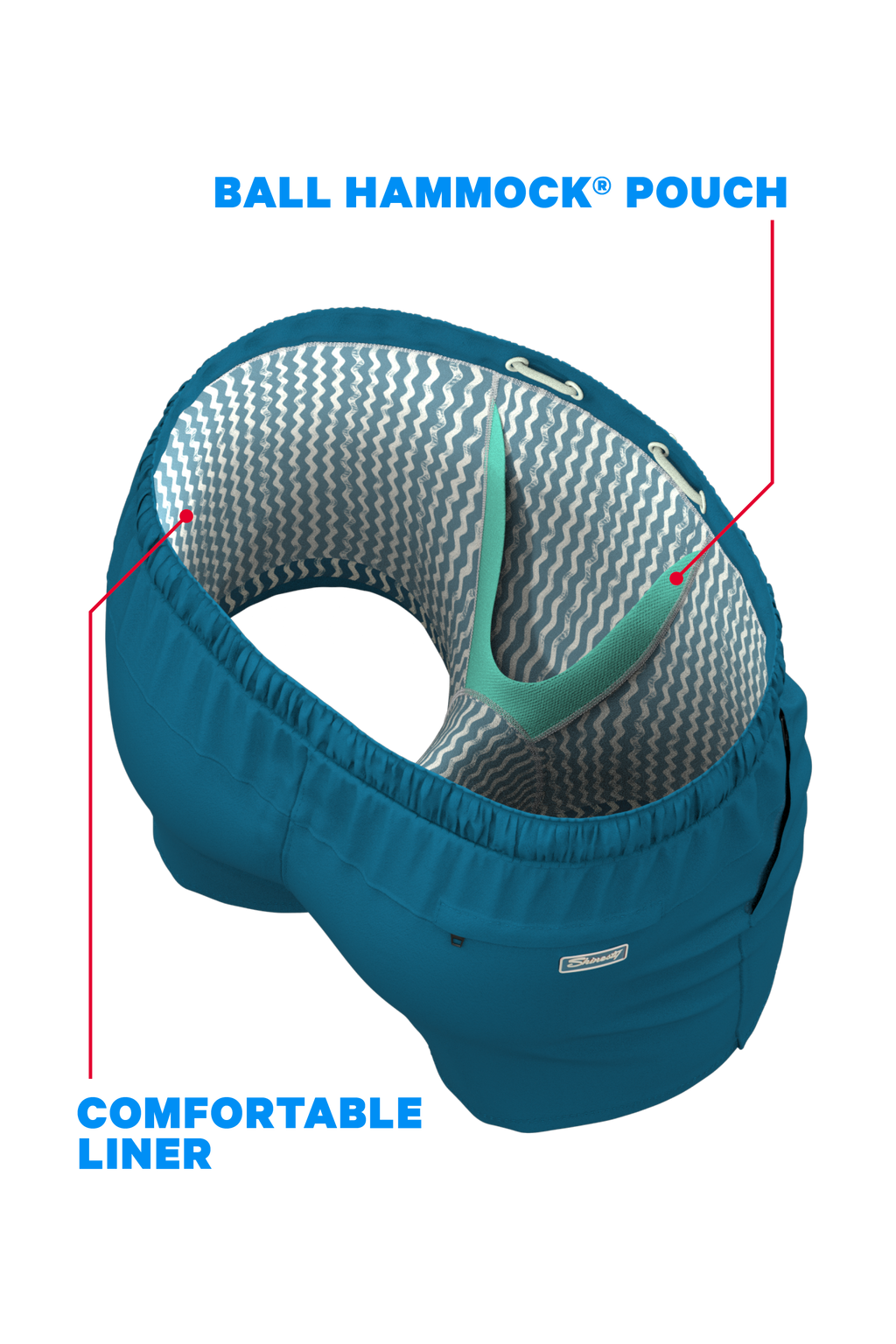 The Lake House | Retro Aztec Ball Hammock® Pouch 5" Swim Trunks - Shinesty