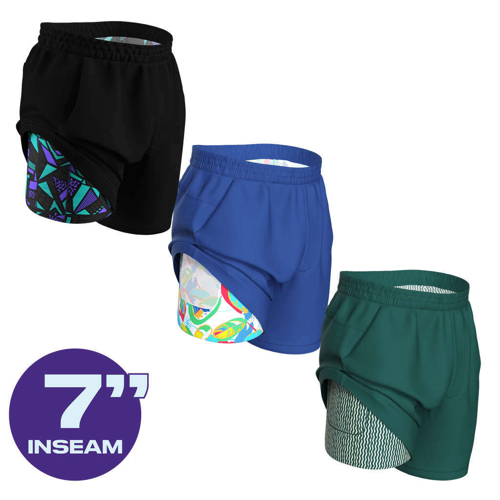 The Laps | Ball Hammock® 7 Inch Athletic Shorts 3 Pack - Shinesty