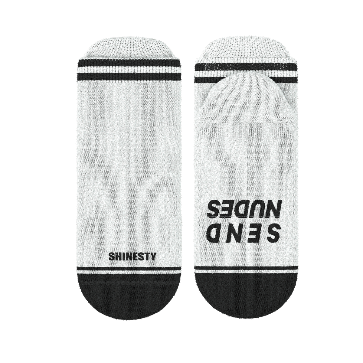 The Late Night Text | Send Nudes Heel Hammock™ Ankle Socks - Shinesty