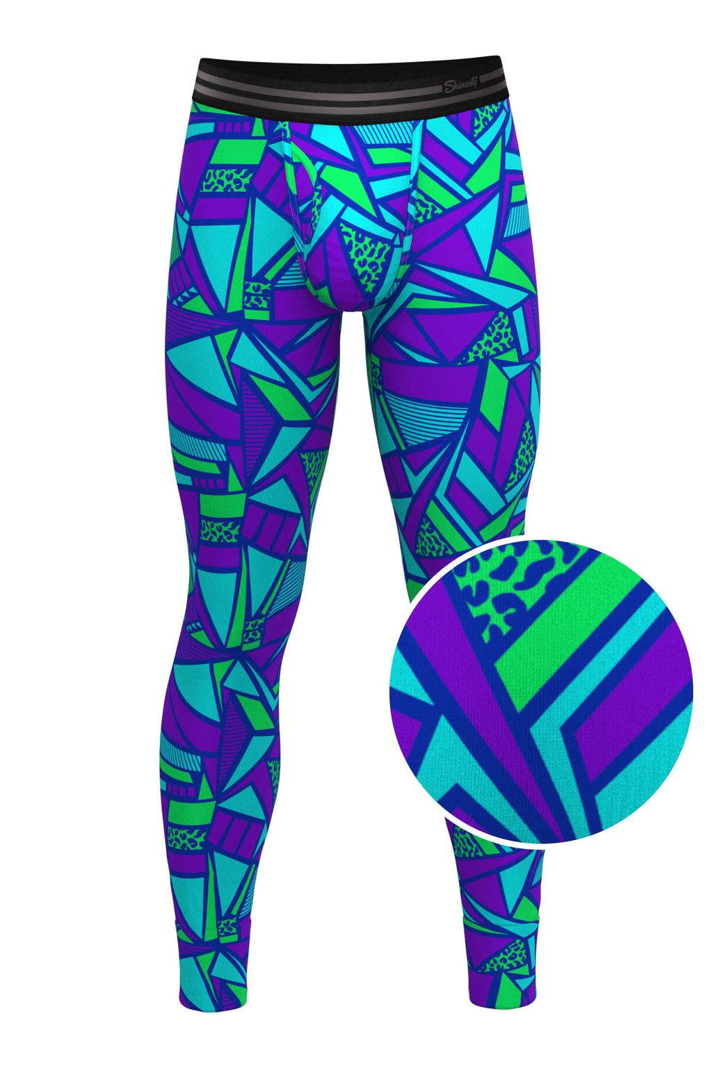 The Le Tootski | Neon Rave Ball Hammock® Long Johns - Shinesty