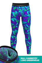 The Le Tootski | Neon Rave Ball Hammock® Long Johns - Shinesty