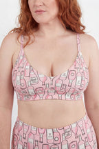 The All Day | Rosé Wine Boob Hammock™ Plunge Bralette - Shinesty