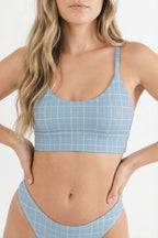 The Spick & Span | Window Pane Plaid Boob Hammock™ Scoop Bralette - Shinesty