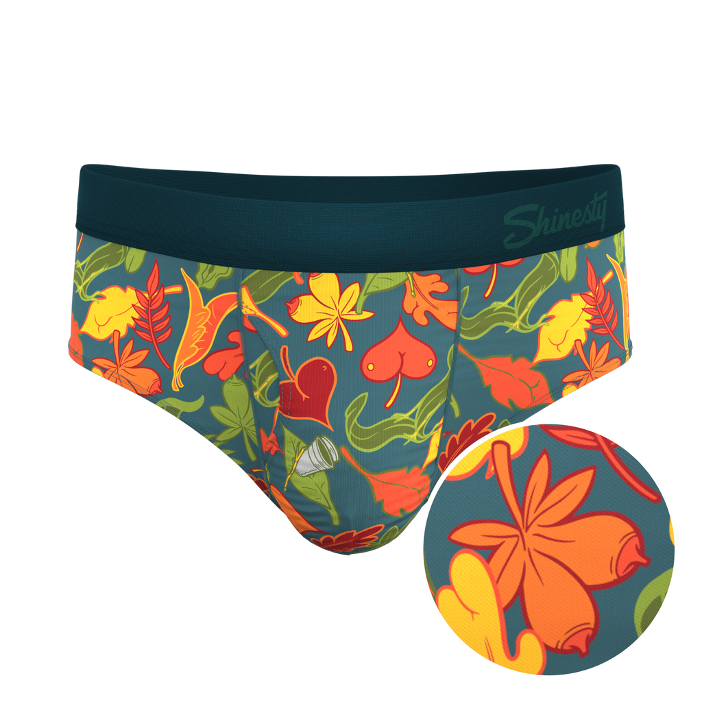 The Leaf Peeps | Naughty Leaves Ball Hammock® Pouch Underwear Briefs - Shinesty