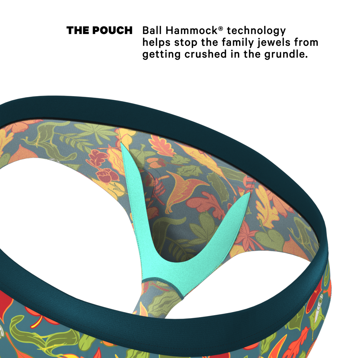 The Leaf Peeps | Naughty Leaves Ball Hammock® Pouch Underwear Briefs - Shinesty