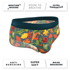 The Leaf Peeps | Naughty Leaves Ball Hammock® Pouch Underwear Briefs - Shinesty