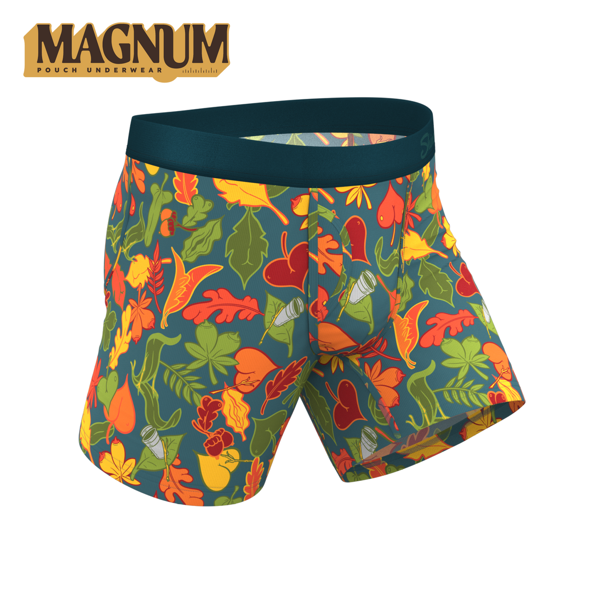 The Leaf Peeps | Naughty Leaves Ball Hammock® Magnum Big Pouch Underwear - Shinesty
