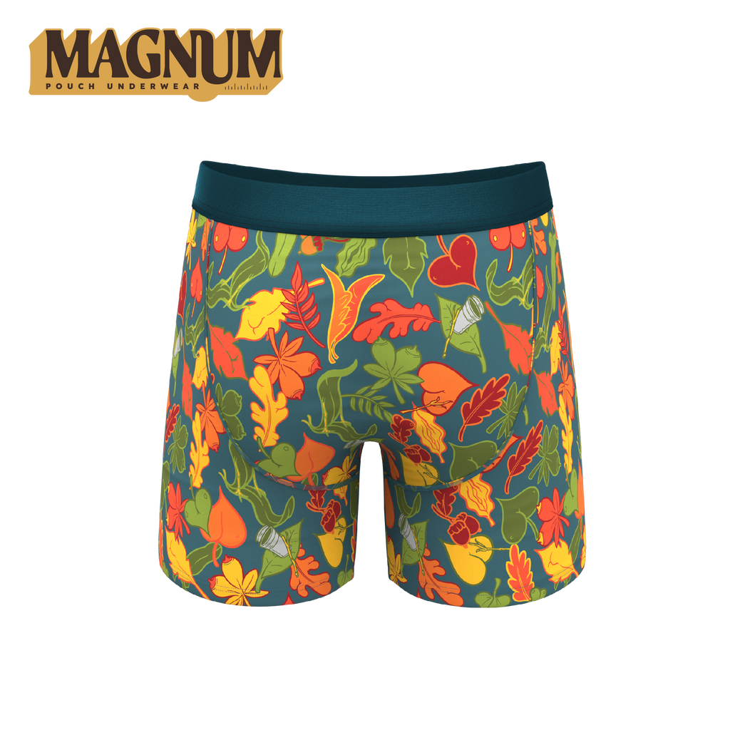The Leaf Peeps | Naughty Leaves Ball Hammock® Magnum Big Pouch Underwear - Shinesty