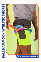 The Leg Day | Black Retro and Neon Ball Hammock® 9 Inch Athletic Shorts - Shinesty