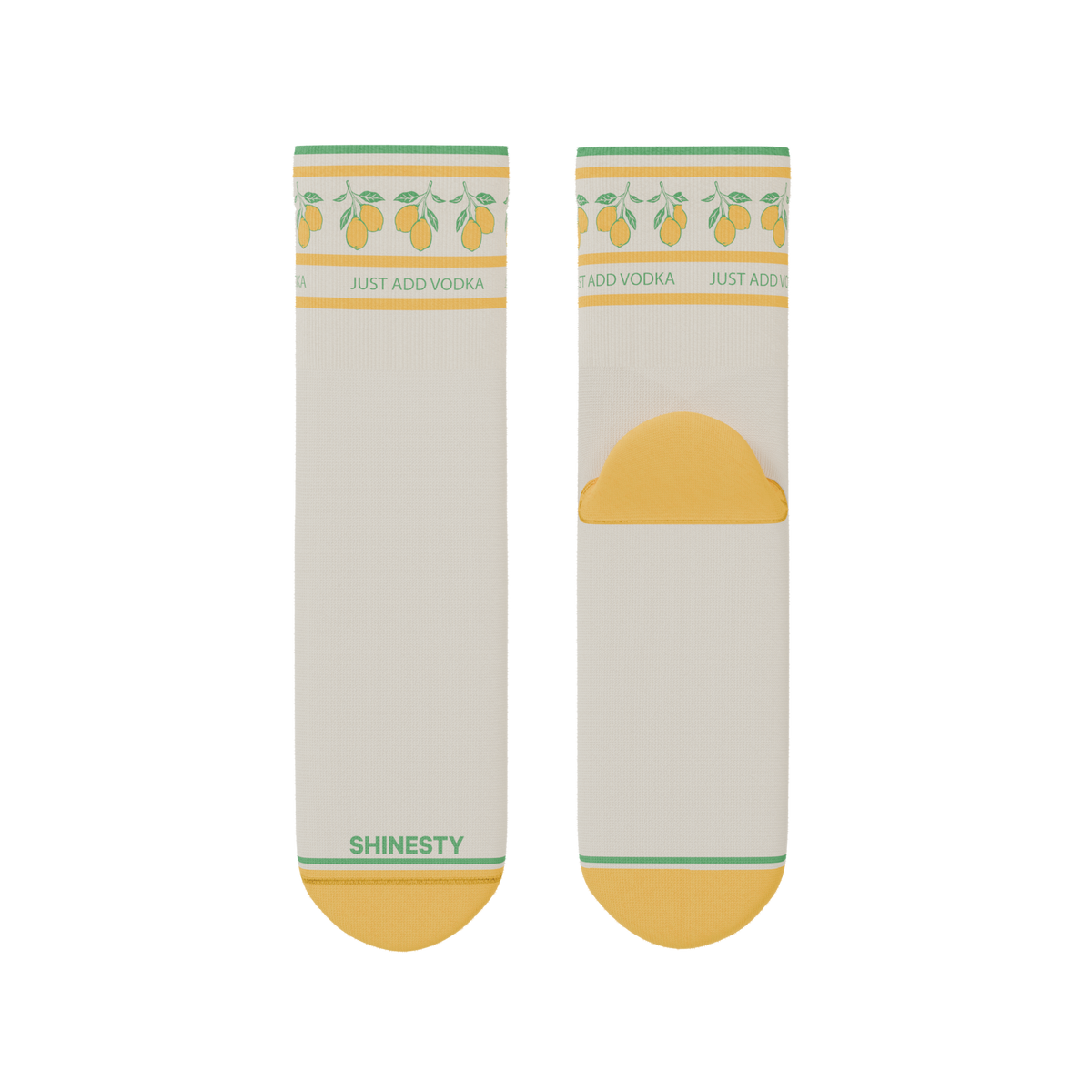The Lemon Zest | Limoncello Heel Hammock™ Quarter Crew Socks - Shinesty