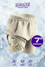 The Lieutenant | Khaki and Camo Ball Hammock® 7 Inch Athletic Shorts - Shinesty