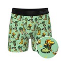 The Line Dance | Cowboy Boots Ball Hammock® Pouch Underwear With Fly - Shinesty