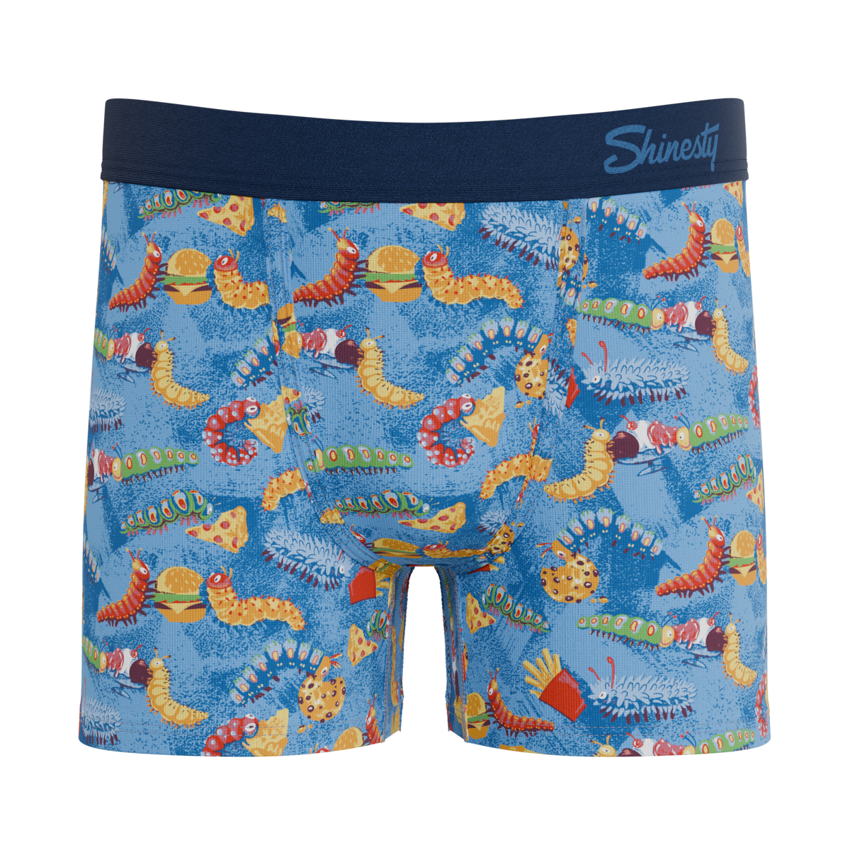 The Little Nibbles | Junk Food Caterpillars Youth Boxer Briefs - Shinesty