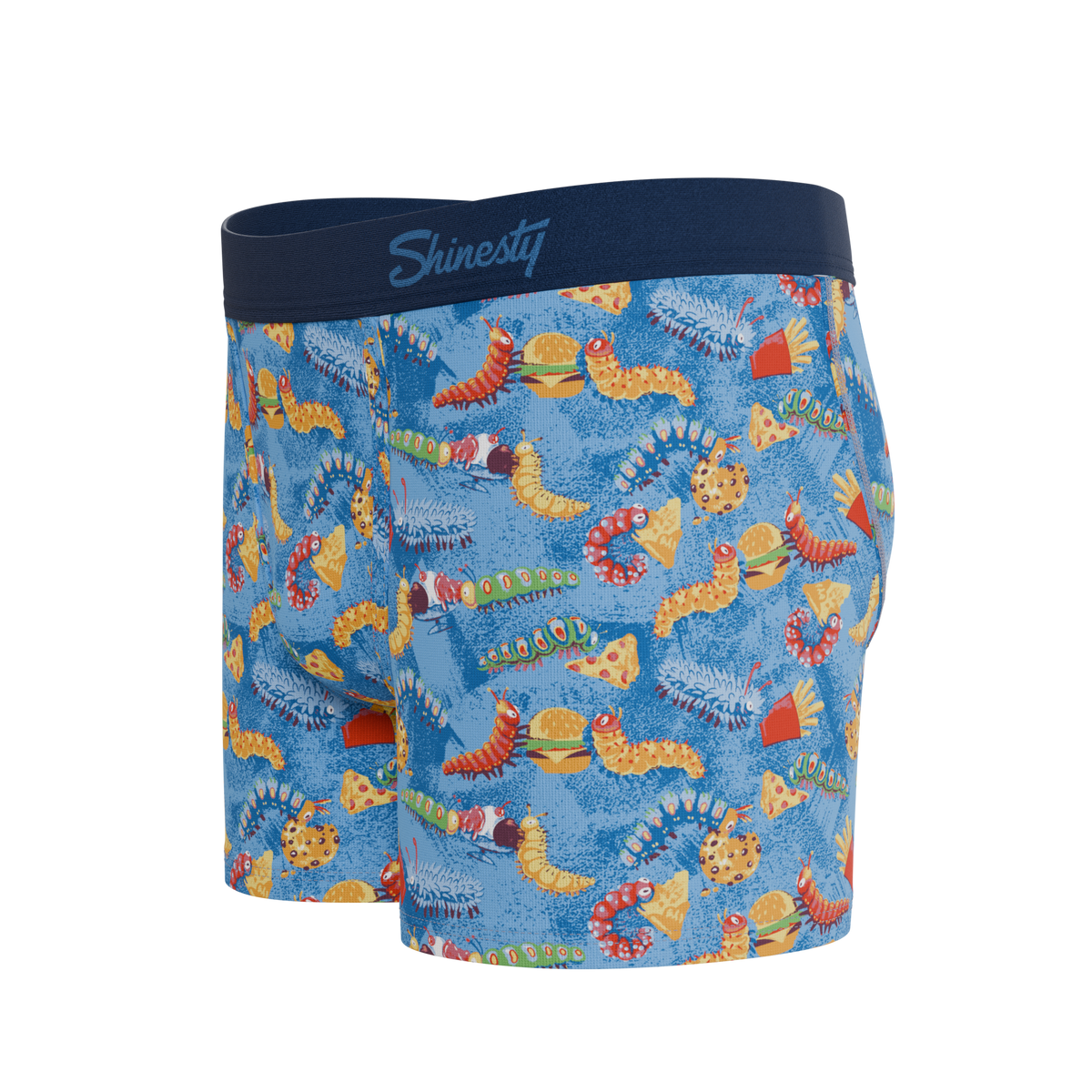 The Little Nibbles | Junk Food Caterpillars Youth Boxer Briefs - Shinesty