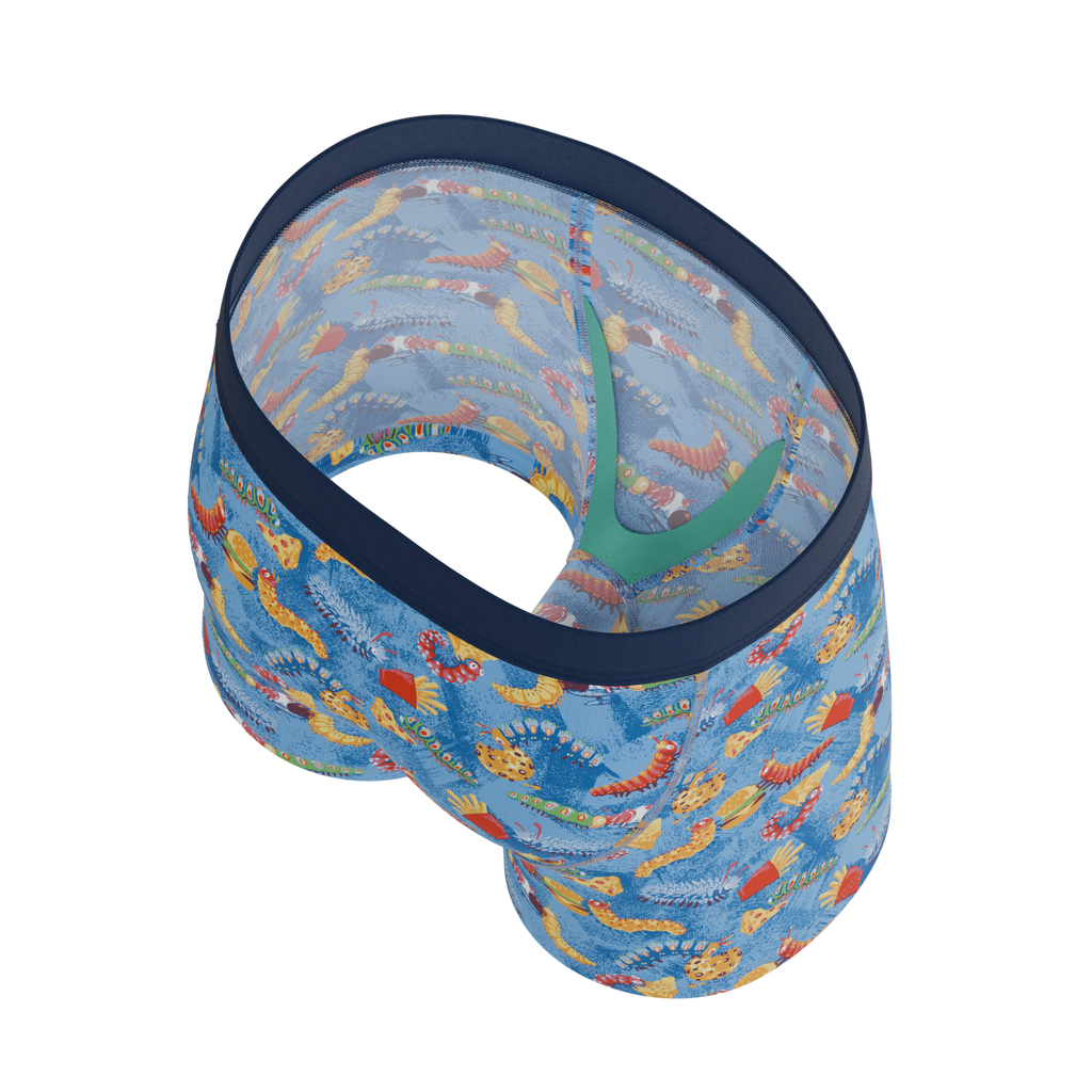 The Little Nibbles | Junk Food Caterpillars Youth Boxer Briefs - Shinesty