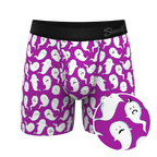 The Little Swimmers | Ghost Print Ball Hammock® Pouch Underwear With Fly - Shinesty