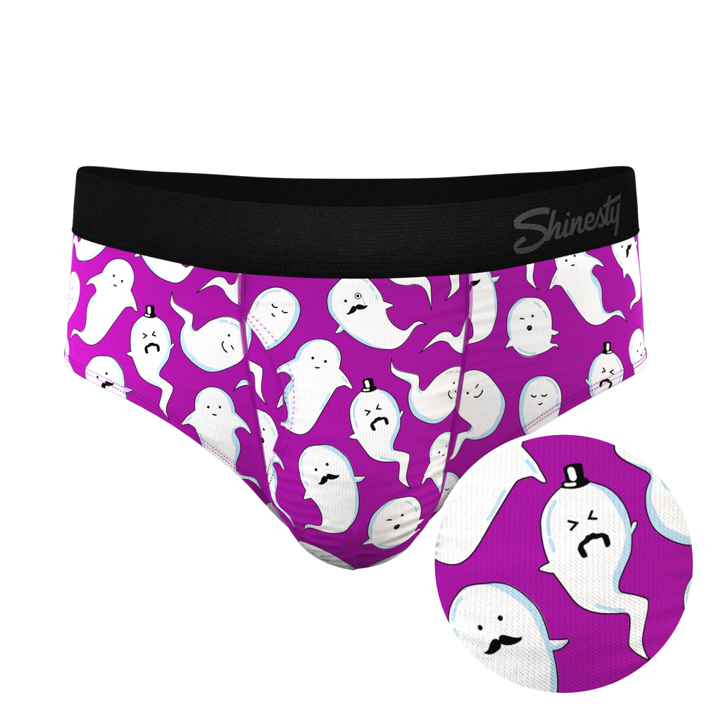 The Little Swimmers | Ghost Print Ball Hammock® Pouch Underwear Briefs - Shinesty
