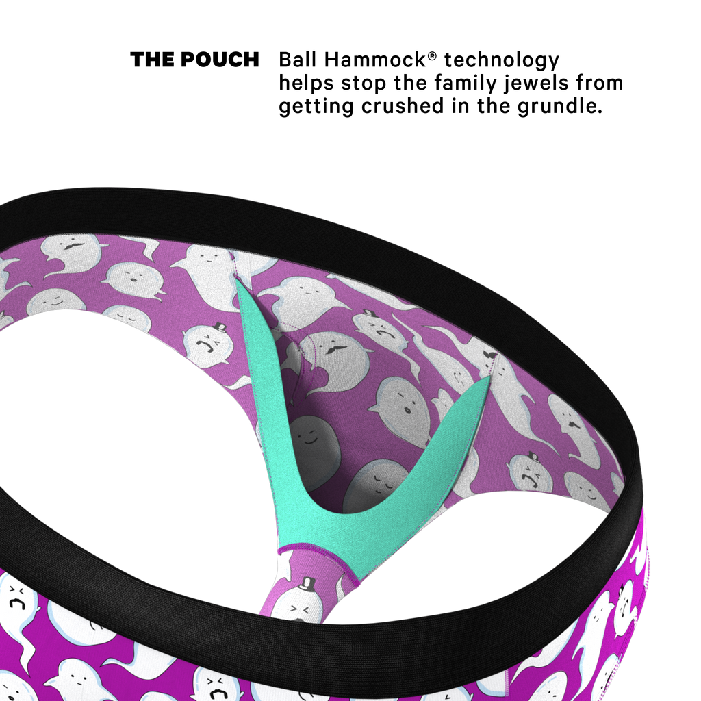 The Little Swimmers | Ghost Print Ball Hammock® Pouch Underwear Briefs - Shinesty