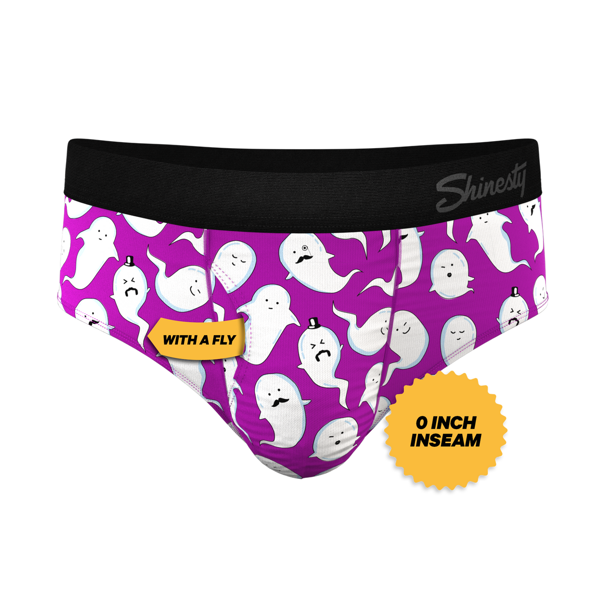 The Little Swimmers | Ghost Print Ball Hammock® Pouch Underwear Briefs - Shinesty