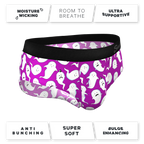 The Little Swimmers | Ghost Print Ball Hammock® Pouch Underwear Briefs - Shinesty
