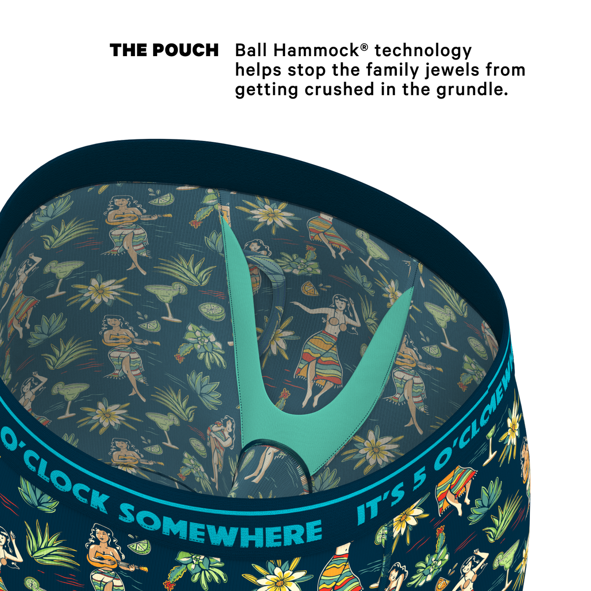 The Lost Shaker of Salt | Shinesty x Margaritaville® Ball Hammock® Boxer - Long Leg - Shinesty