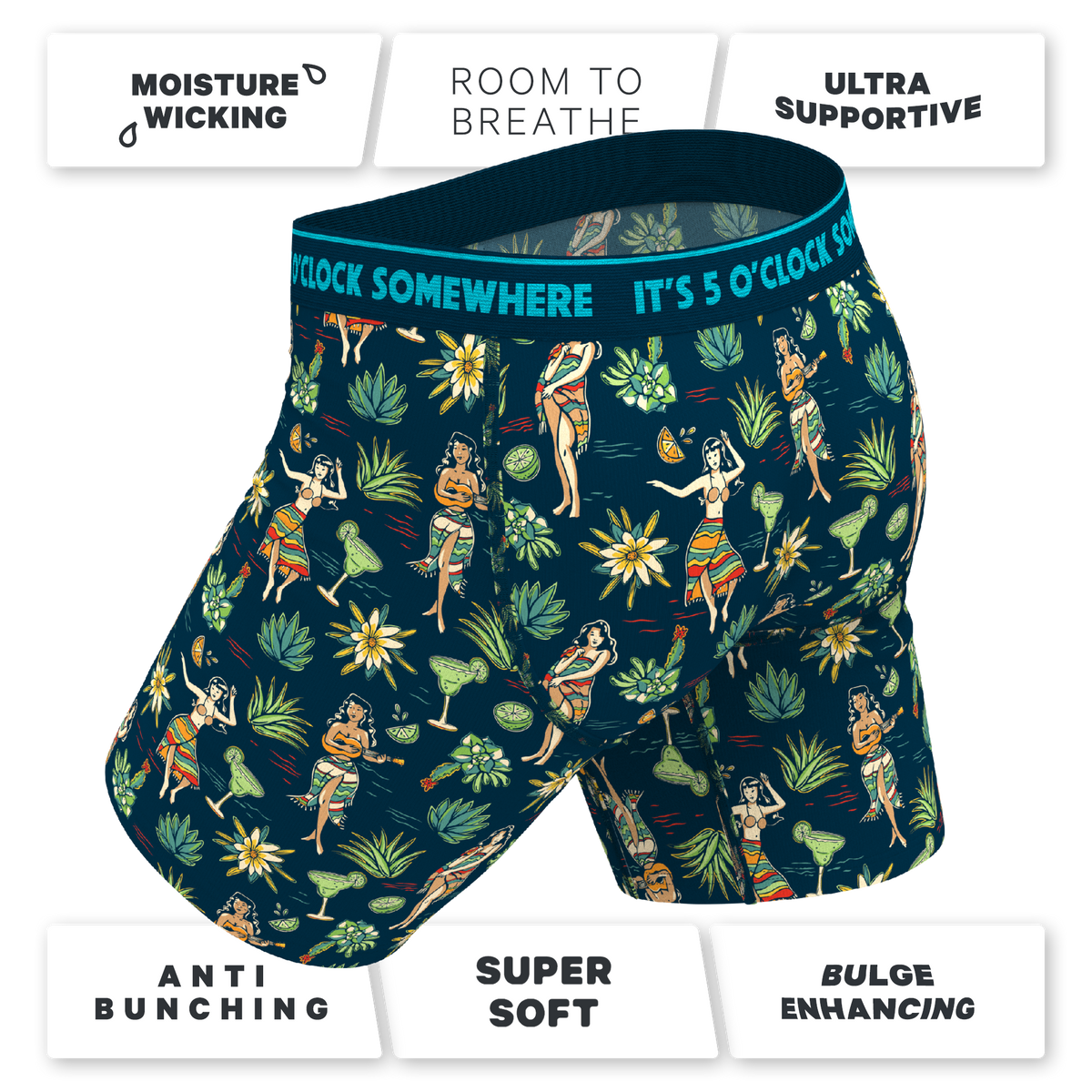 The Lost Shaker of Salt | Shinesty x Margaritaville® Ball Hammock® Boxer - Long Leg - Shinesty
