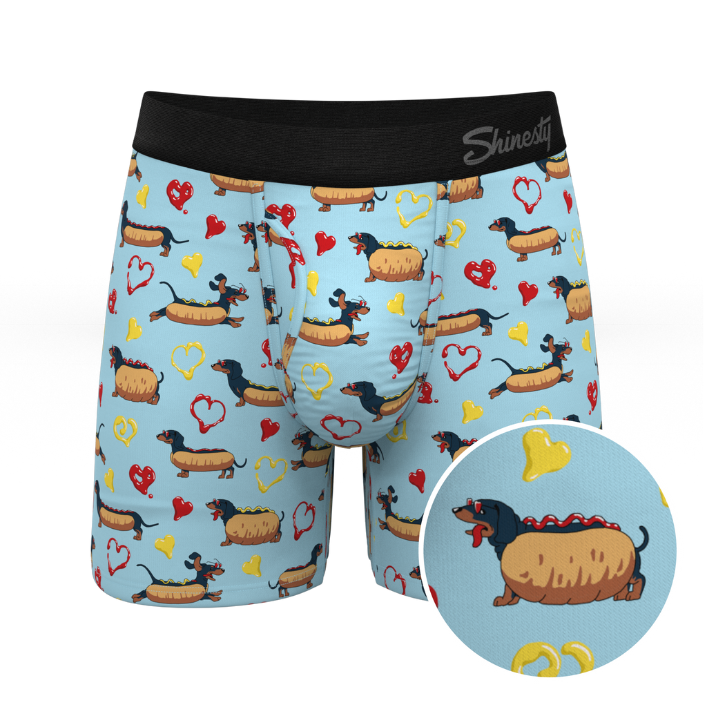 The Lovely Wiener | Wiener Dogs Ball Hammock® Pouch Underwear With Fly - Shinesty