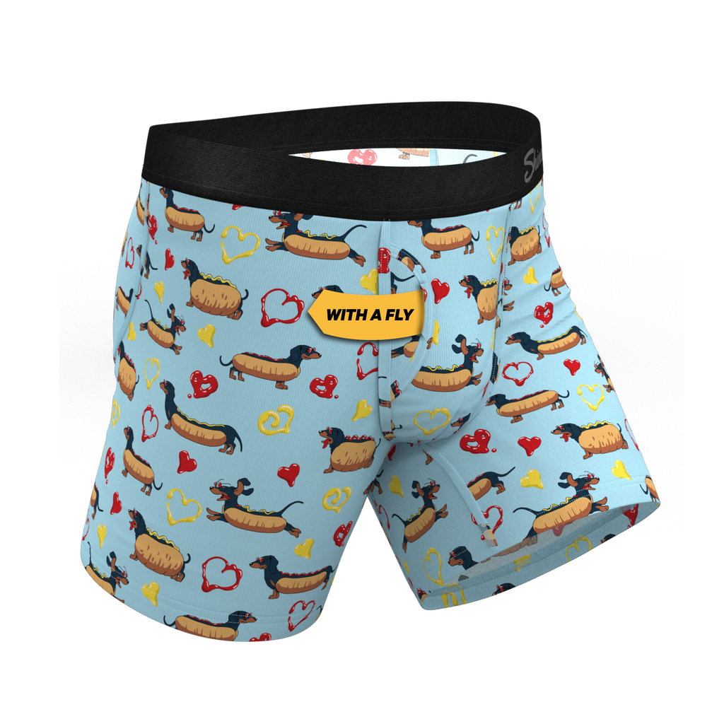 The Lovely Wiener | Wiener Dogs Ball Hammock® Pouch Underwear With Fly - Shinesty