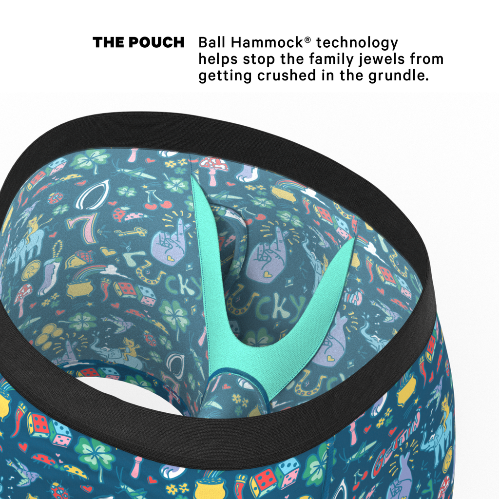 The Lucky Duck | Lucky Symbols Ball Hammock® Pouch Underwear With Fly - Shinesty