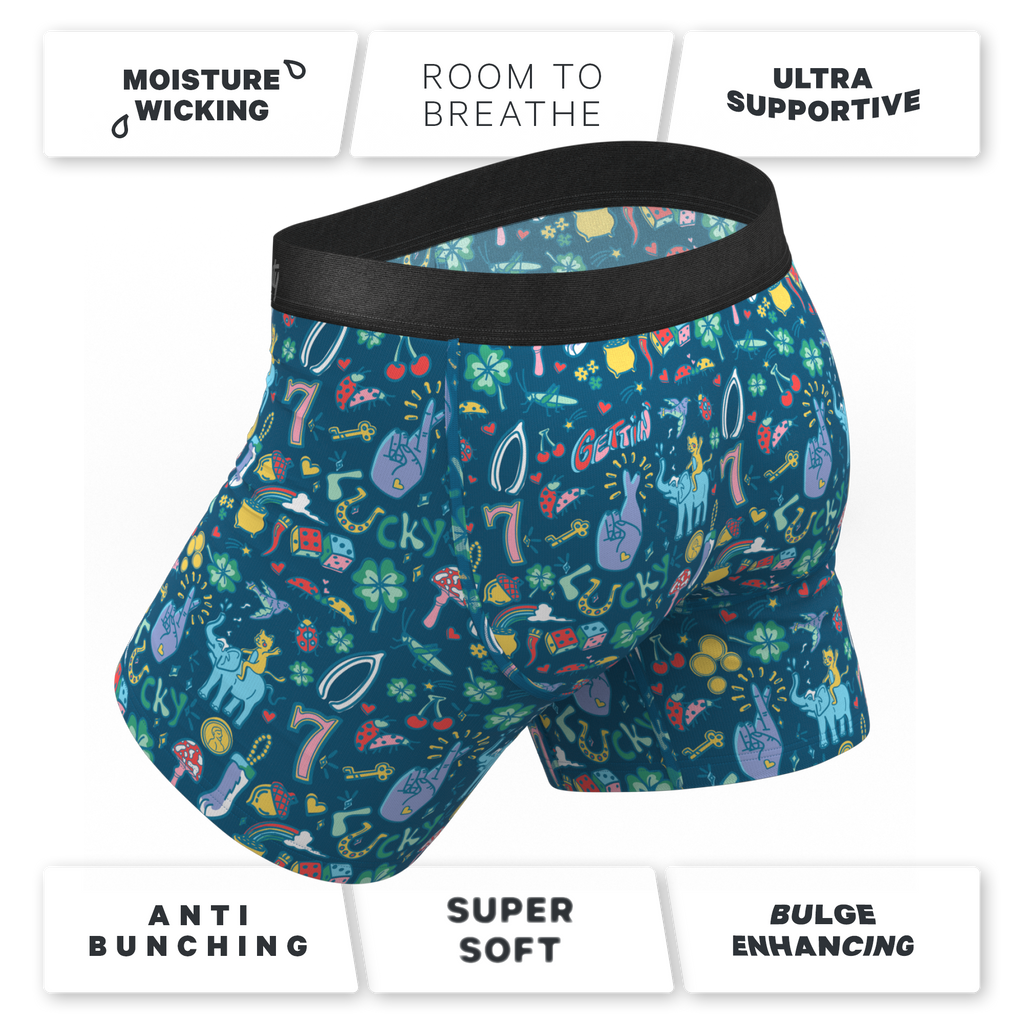 The Lucky Duck | Lucky Symbols Ball Hammock® Pouch Underwear With Fly - Shinesty