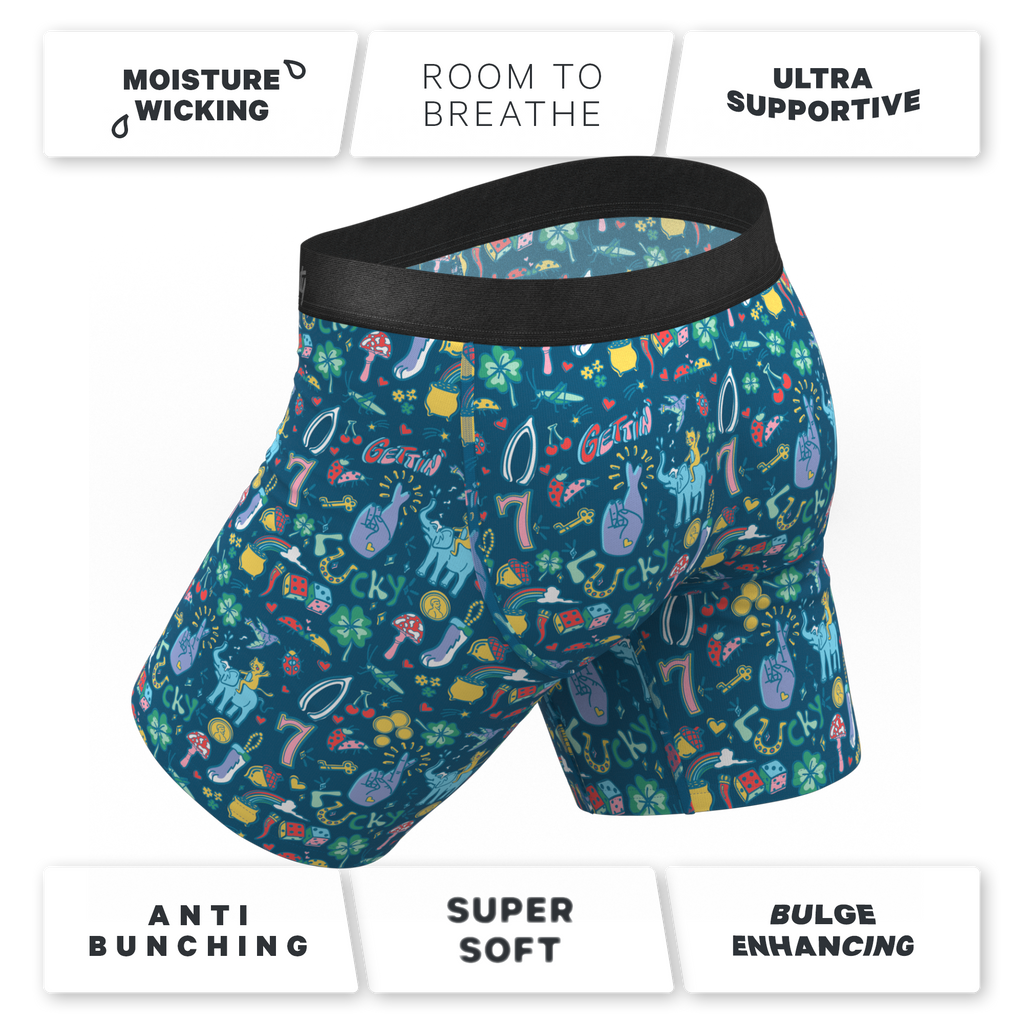 The Lucky Duck | Lucky Symbols Ball Hammock® Boxer - Long Leg - Shinesty